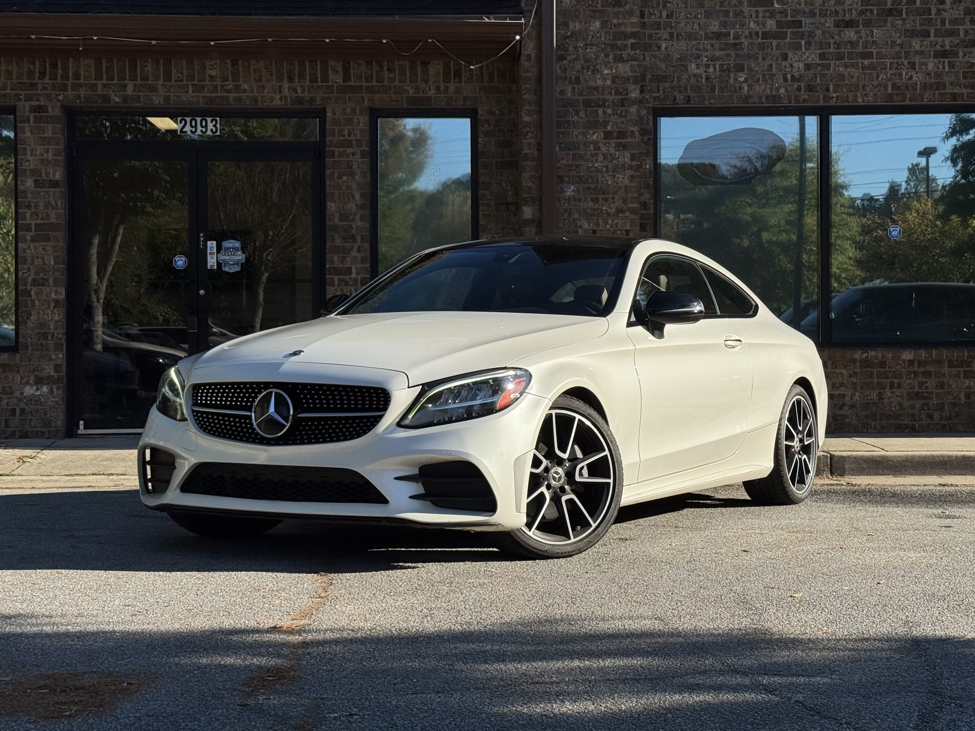 White 2021 Mercedes-Benz C-Class Coupe Rear-Wheel Drive Automatic